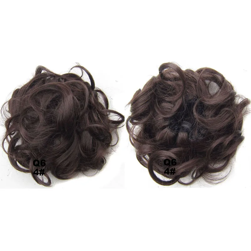 Jeedou Synthetic Curly Hair Chignon Bun Pad Rubber Band 60g Chic and Trendy Hottest Hair Trends Hairpieces