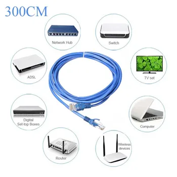 

S SKYEE 1M 2M 300cm 5M 10M 15M 20M 25M 30M Cat 5 65FT RJ45 Ethernet Cable For Cat5e Internet Network LAN CablePatch Connector