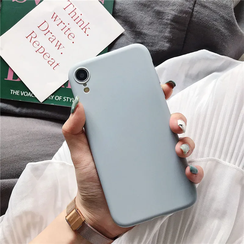 Candy Color TPU Phone Case for Huawei P30 pro P20 P10 Lite Y9 P Smart Plus Nova 2 Plus 2s 3i 4 Honor 20 pro 10i 20i Cover - Цвет: gray