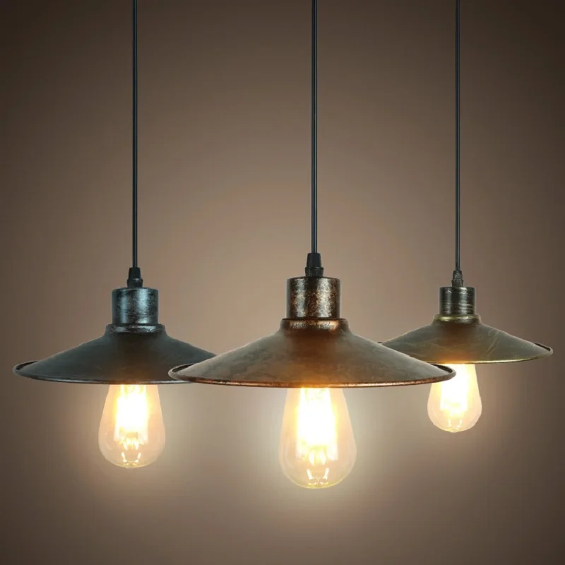 Лофт Промышленные стиль подвесные светильники E27 Ретро подвесной шнур для лампы Регулируемый для спальни Гостиная Ресторан Бар