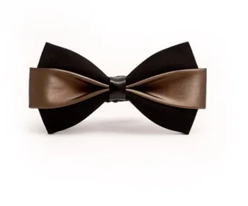 

2017 new new men's bow tie PU dress Korean version of the British wedding groom host men and women bow tie bow