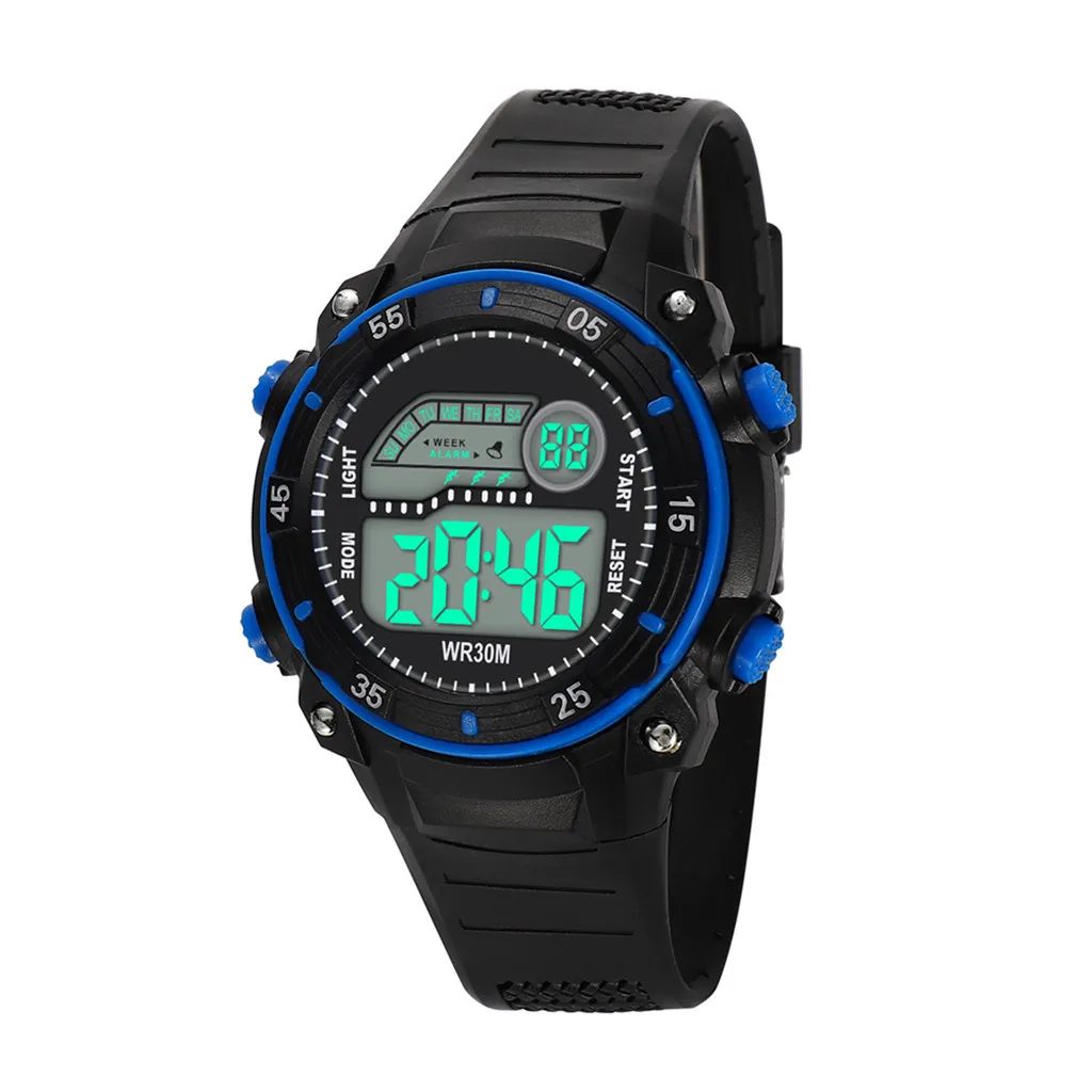 Модные высококачественные многофункциональные спортивные водонепроницаемые электронные часы 30 м. Модные мужские часы gif для спорта на открытом воздухе