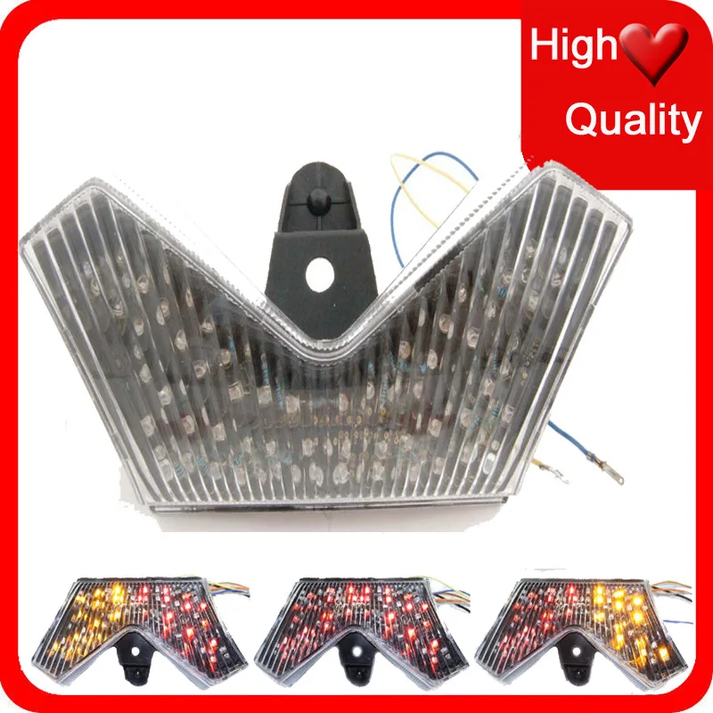 دراجة نارية LED الفرامل الذيل ضوء بدوره إشارة لكاواساكي ZX14 ZX14R