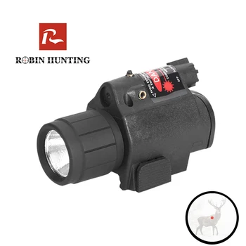 

Robin Hunting Red Laser Sight and LED Flashlight With 20mm Picatinny Rail Mount For Air Gun Hunting Rifle Tactical Scope