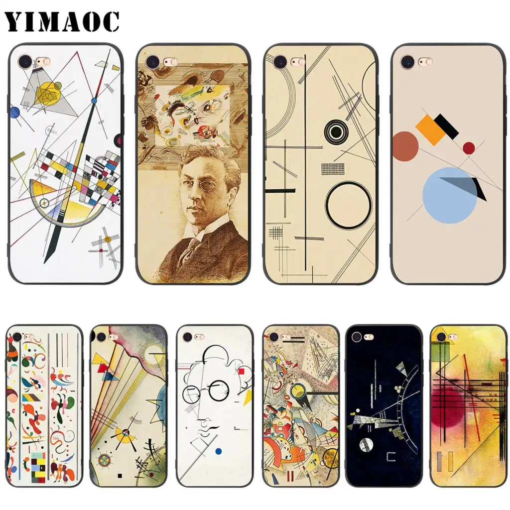 Мягкий чехол YIMAOC Wassily Kandinsky для Apple iPhone SE 2020 5 дюймов брикет 6 6s 7 8 Plus XR X Xs 11 12 Pro Max
