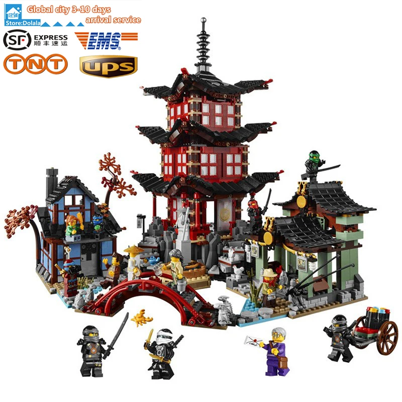 font b LEPIN b font 06022 Ninjagoe Temple of Airjitzu Block Brick Toys Set Boy