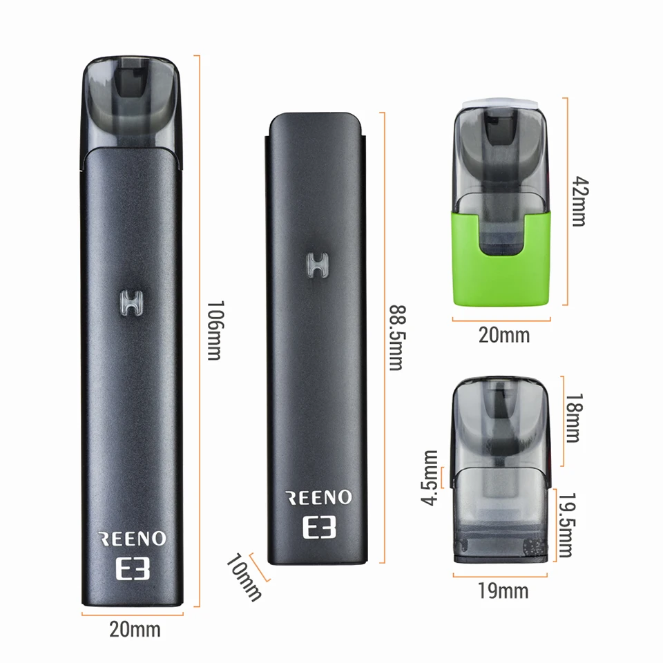 Горячая Vape ручка оригинальный Vapjoy REENO E3 Pod система стартовый набор 400 мАч батарея