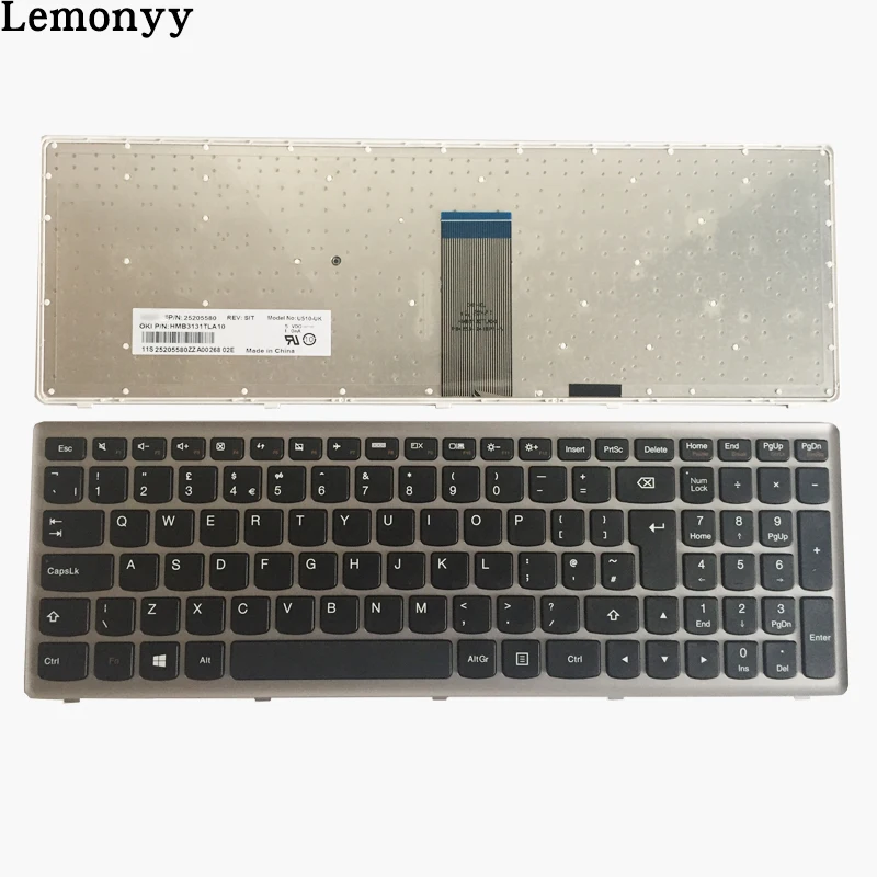 NEW UK keyboard for Lenovo Ideapad Z710 U510 laptop UK