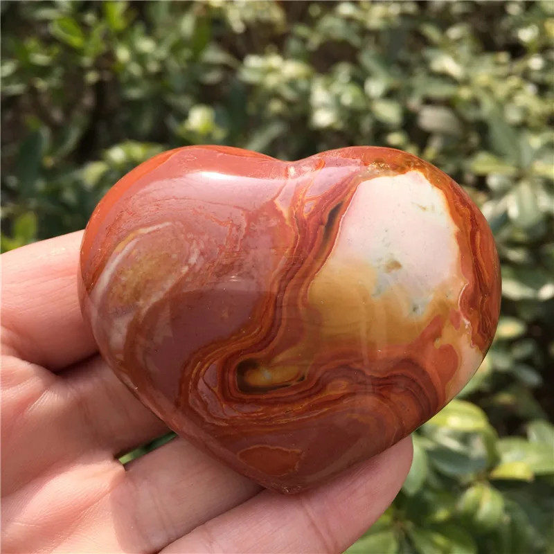 

Beautiful Natural Ocean Jasper Crystal Heart Love Stone Specimen Minerals Reiki Healing As Gift