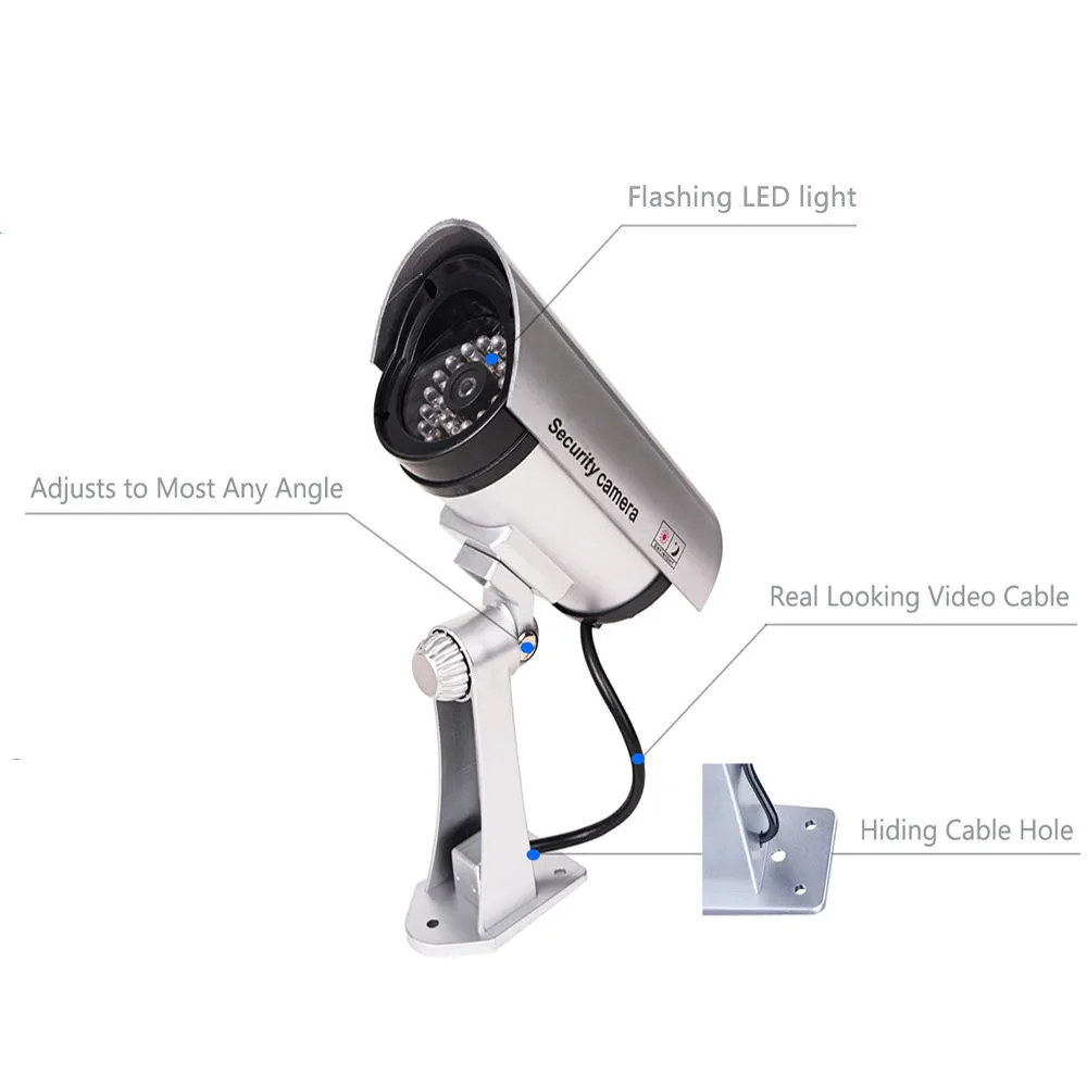  dummy camera fake cctv security wifi blinking Red LED bullet outdoor indoor simulation video survei - 33058877831