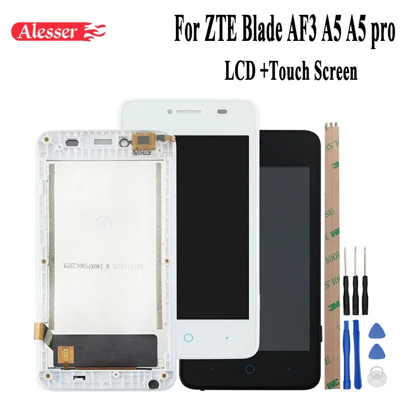 

Alesser For ZTE Blade AF3 A5 A5 pro LCD Display and Touch Screen Assembly+Frame+Tools+ dhesive For ZTE Blade AF3 A5/A5 pro