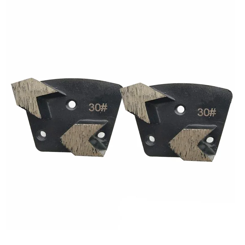 

3 pieces Trapezoid Arrow Seg Grinding Shoe Disc Plate fits floor grinders and polishing machines