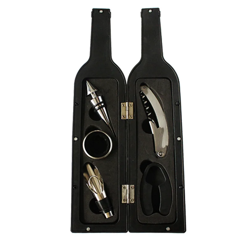5 Piece Wine Bottle Corkscrew & Accessory Set Wine Tool Set Novelty