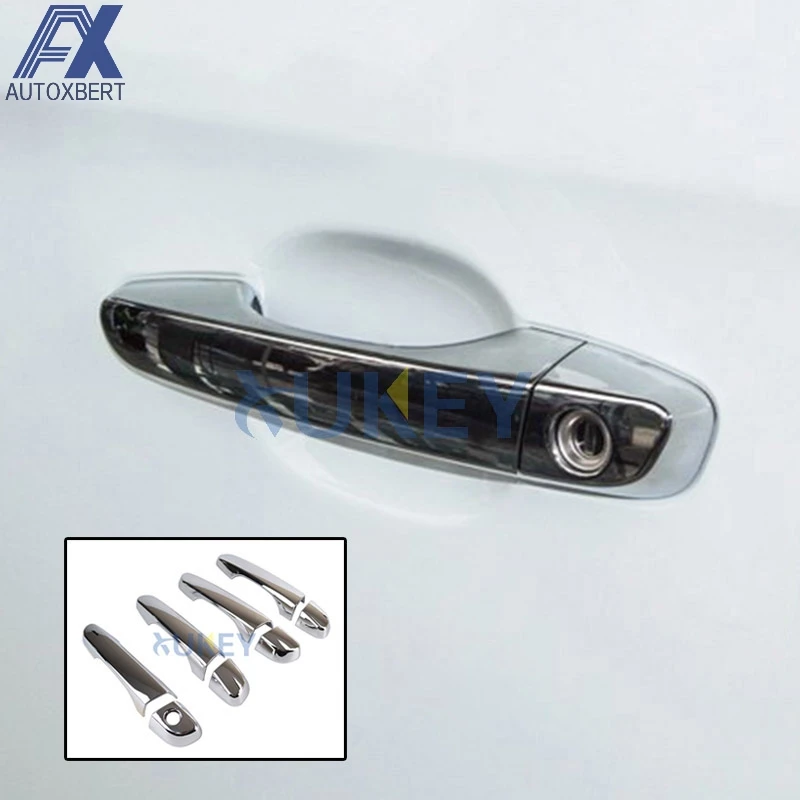 

AX Chrome Door Handle Cover For Hyundai Creta Ix25 2015 2016-2019 Catch Cap Trim Molding Garnish Overlay Decoration Styling 8pc