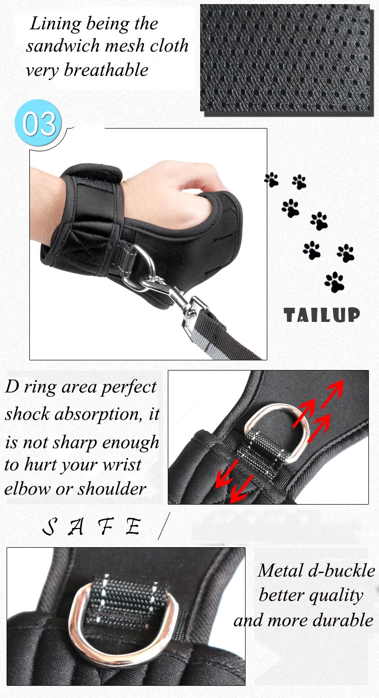TAILUP Pet Hands Free поводок для собаки набор включает перчатки двухсторонний эластичный пояс взрывозащищенный поводок для бега верховой езды прогулки