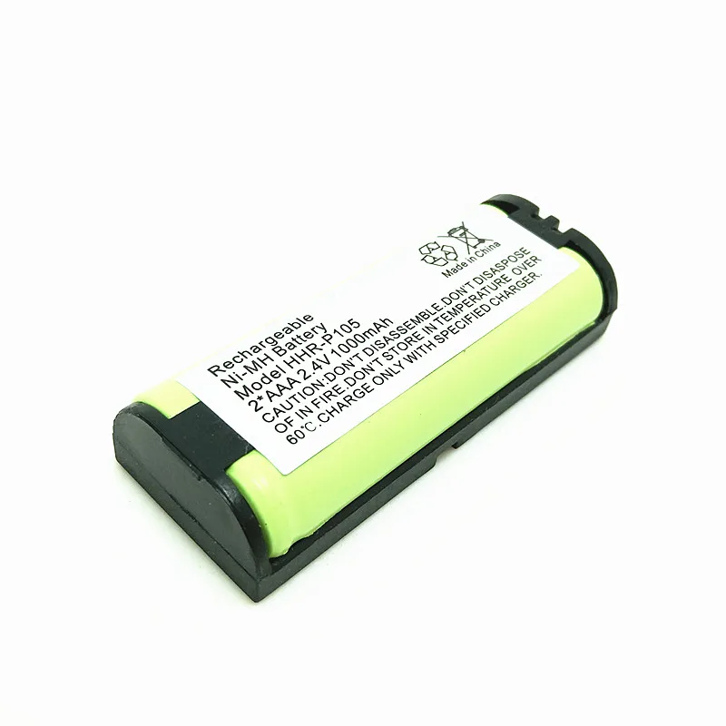 2.4V 1000mAh NiMH Cordless Phone Rechargeable Battery HHR P105