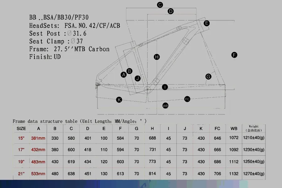Top New arrival Full Carbon T700 27.5er/29er MTB Frame YF-817 650B Carbon Mountain Bike Frame with UD Black 9*135mm Bicicleta Parts 9