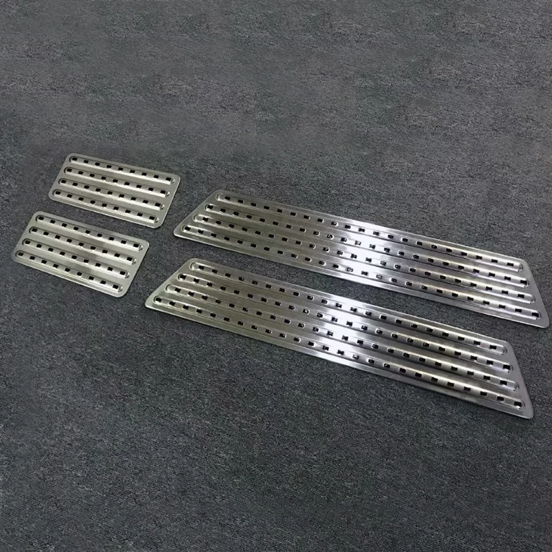 para vw Volkswagen Soleira da Porta Placa de Chinelo Transporter Caravelle Inoxidável Limiar Capa 4 Pçs - Set t6 2020-2020 Aço 3 aço inoxidável soleira da porta placa de chinelo limiar capa 4 pçs set