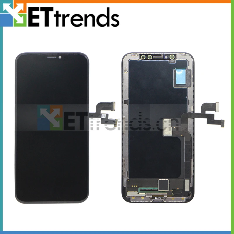 2PCS/LOT GX Top Selling LCD Screen for iPhone X LCD touch Digitizer Glass Screen Assembly DHL Free Shipping