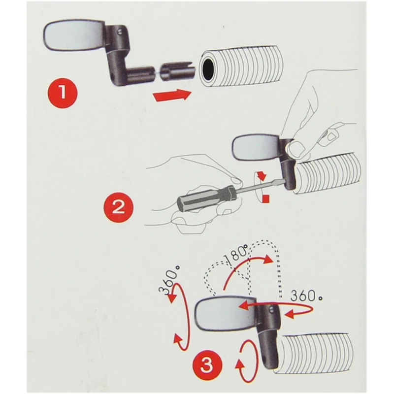 Универсальное зеркало заднего вида для велосипеда велосипедный руль зеркало заднего вида Регулируемый