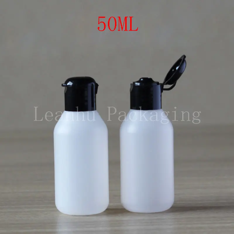 

50ML Frosted Plastic Bottle With Flip Top Cap, 50CC Essence/Lotion Packaging Bottle, Empty Cosmetic Container (50 PC/Lot)