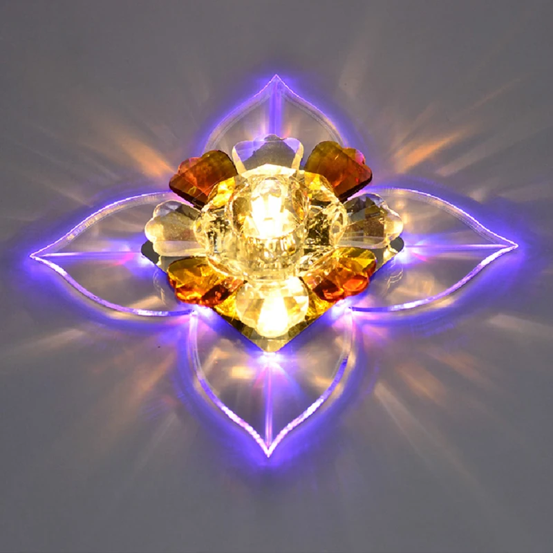 

5W modern ceiling lighting led crystal living room hallway lights AC90-240V led lamp for home decoration abajur luminaria