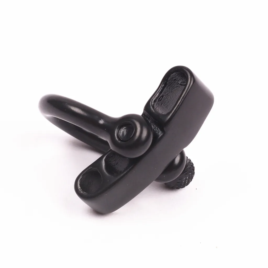 5mm Black Adjustable Stainless Steel Shackle for Paracord Bracelets for Outdoor Sports Camping Hiking 