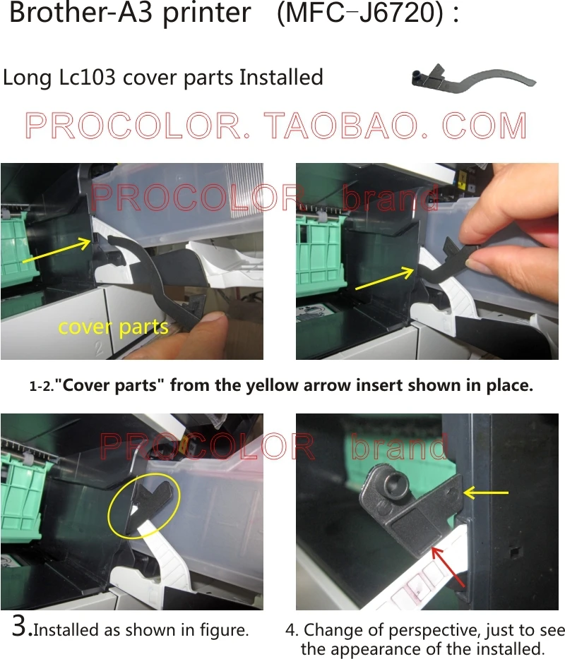 

New long Big volume 270ml CISS/refillable inkjet cartridge LC-569XL-BK/LC-565XL-M-C-Y for BROTHER MFC-J3720/J3520/J6520DW