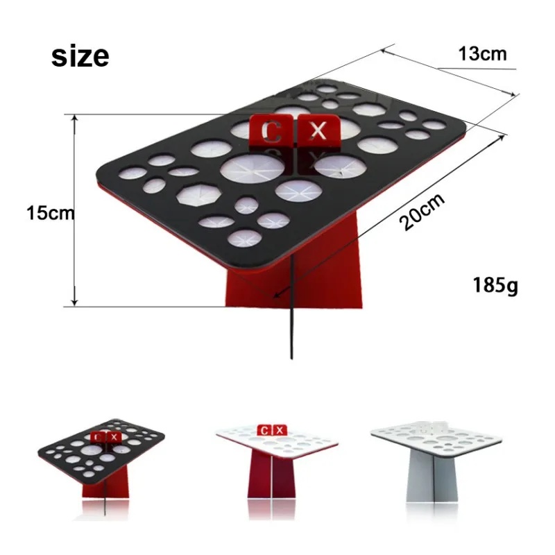 1 ПК акрил основа для макияжа Косметическое дерево сухие щетки отверстие кисти для макияжа Сушилка Стенд Висячие инструменты