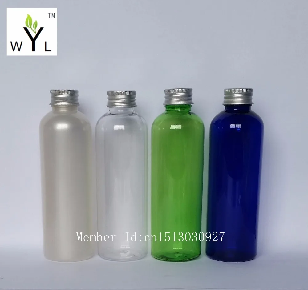 200ml empty pet plastic bottle with aluminum cap with insert, 200cc