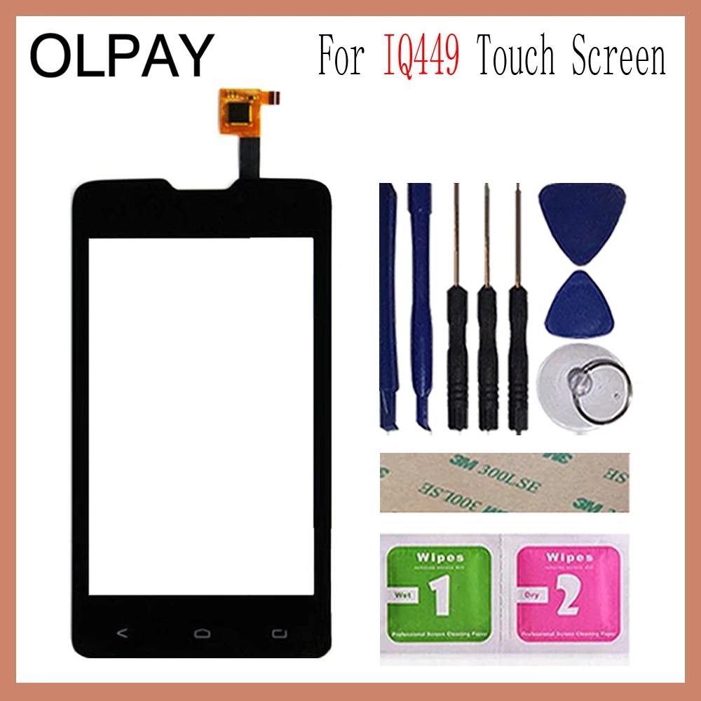 4 5 ''сенсорный экран для Fly IQ449 449 сенсорный дигитайзер панель передняя