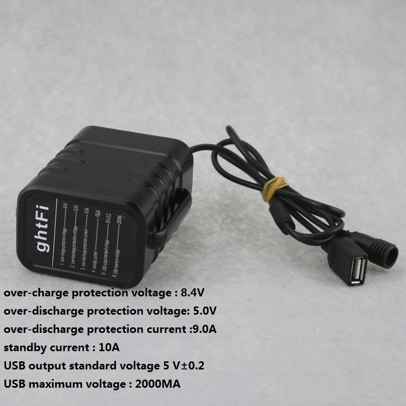 Водонепроницаемый 18650 велосипедный светильник батарейный блок чехол USB 5.в+ DC 8,4 в выход внешний аккумулятор банк питания для мобильного телефона