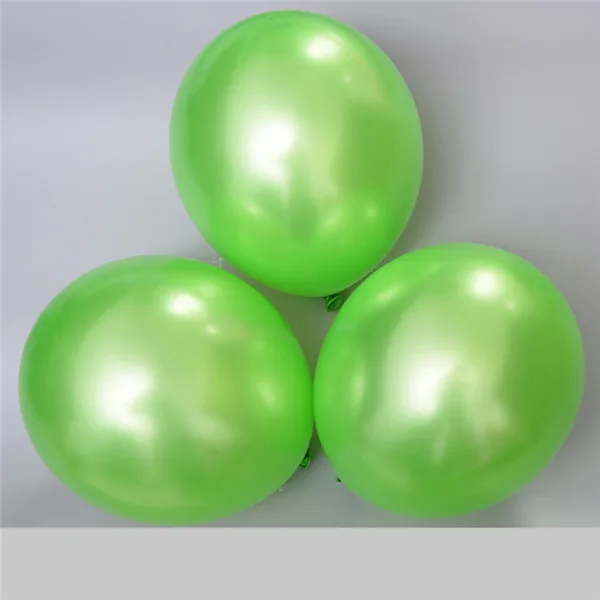 Черные шары 10 шт./лот 12 дюймов жемчужный латексный шар надувные Свадебные Воздушные шары для украшения с днем рождения - Цвет: Light Green