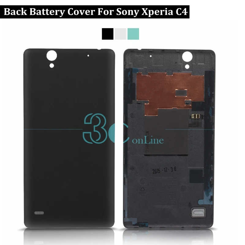 Для Sony Xperia C4 Задняя крышка батареи задняя корпус дверь для E5303 E5306 PC Пластиковые