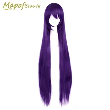 MapofBeauty 100 см темно-фиолетовый LoveLive! Tojo Nozomi Длинные прямые Косплей парик костюм вечерние Rrole термостойкие синтетические волосы