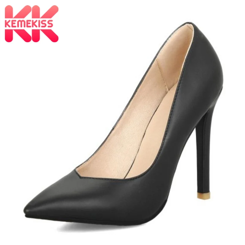 

KemeKiss Size 32-47 Sexy Women High Heel Shoes Pointed Toe Fashion Party Thin Heel Pumps Party Club Wedding Shoes Women Footwear