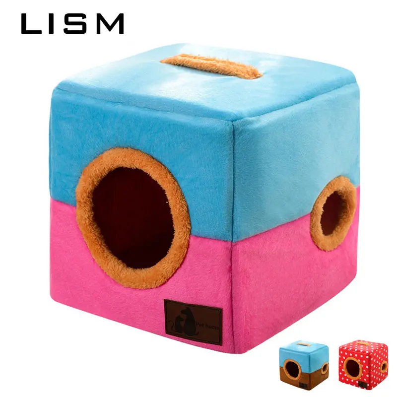 

Funny Pet Cat Bed House Mat Home for Small Medium Dogs Cats Bed Soft Warm and Comfortable Cotton Material Pet Cat Bed Mat Kennel