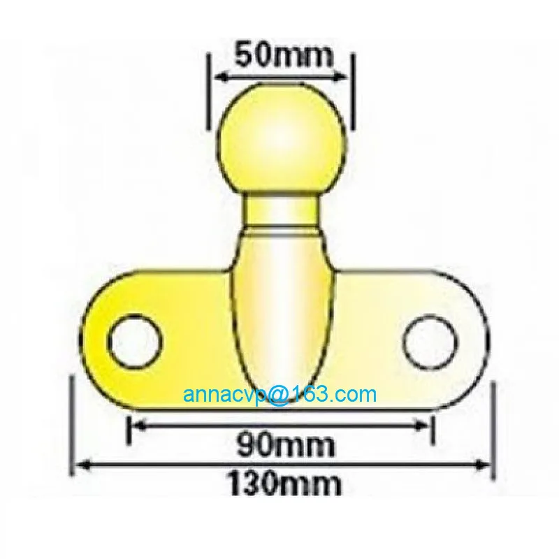 CVP 50mm Forged Towball 90mm Hole Centers Heavy Duty Tow Ball Trailer Hitch Parts RV Accessories Camper Caravan Components