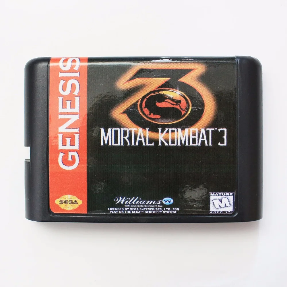 Игровая карта Mortal Kombat 3 16 bit SEGA MD для Sega Mega Drive For Genesis | Электроника