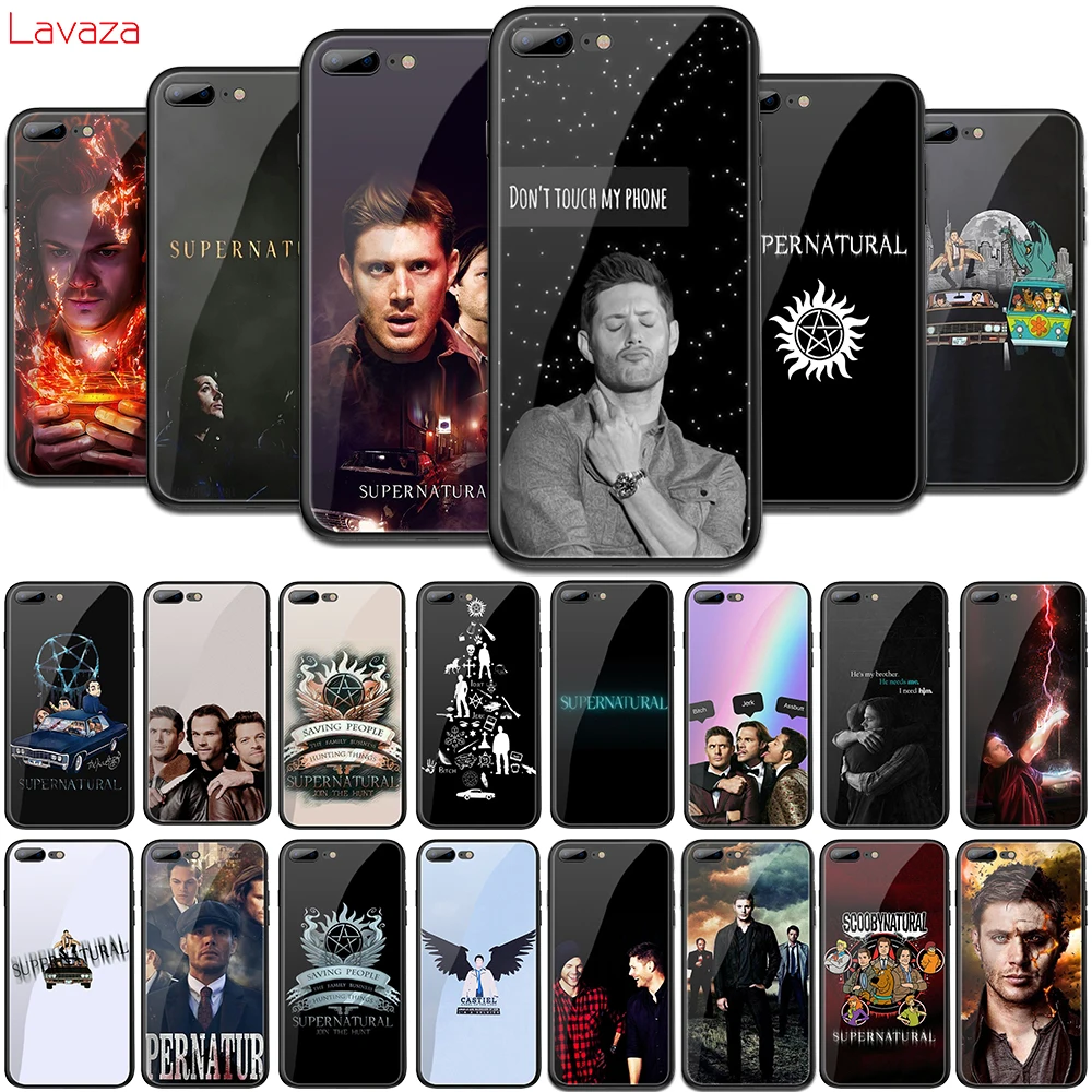 

Lavaza Supernatural SPN tv Tempered Glass TPU Cover for iPhone 6 6S 7 8 Plus 5 5S SE XR X XS 11 Pro MAX Case