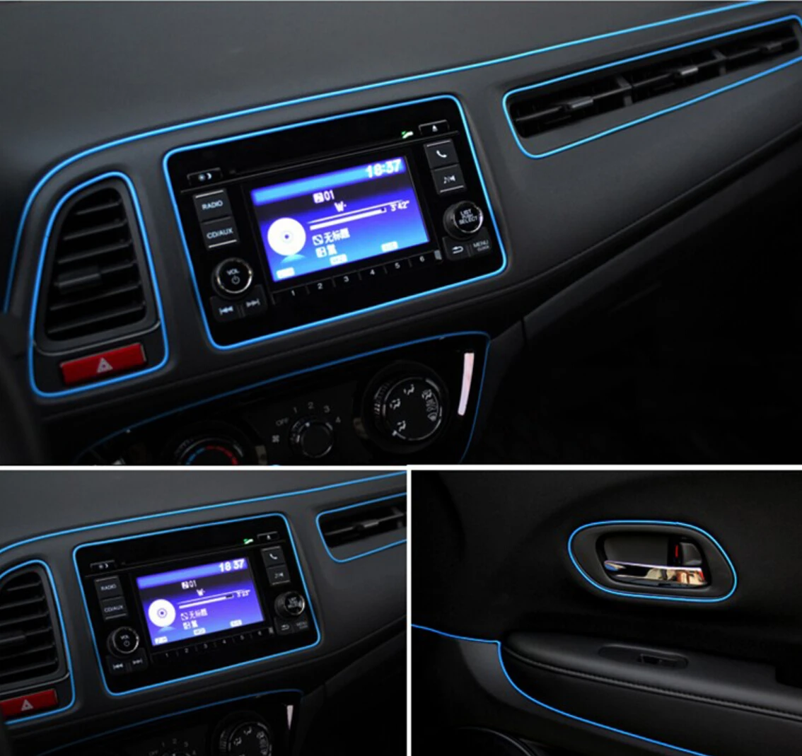 

Car-styling Dashboard Sticker Trim Strips for mazda 3 seat ibiza honda civic 2006-2011 seat leon toyota corolla 2008