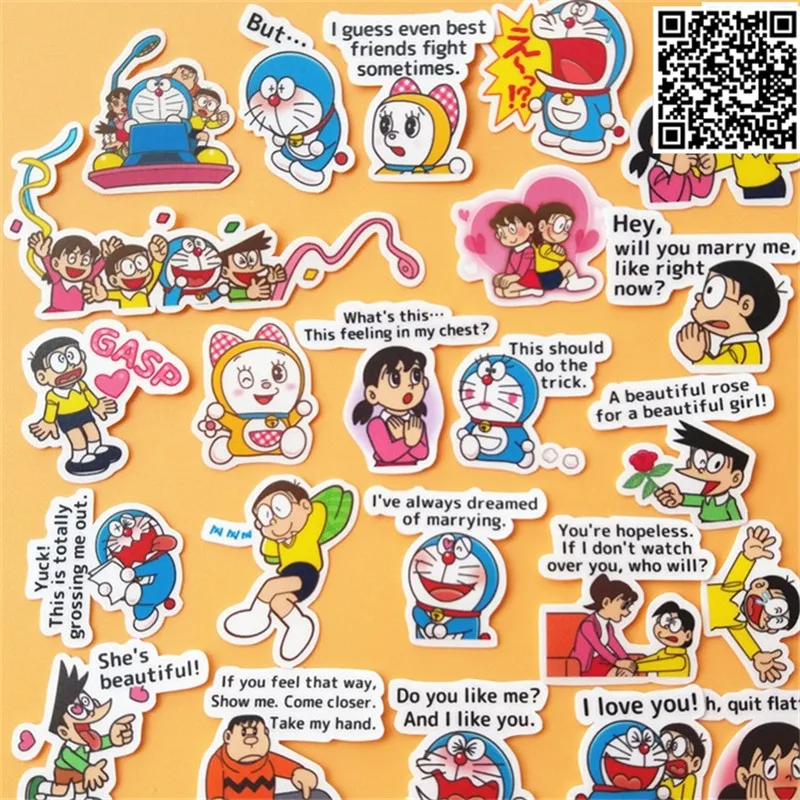 Шт. 43 шт. Doraemon и маленький мальчик бумажная наклейка для багажа Скейтборд телефон ноутбук мото велосипед/Eason наклейка s/DIY Скрапбукинг