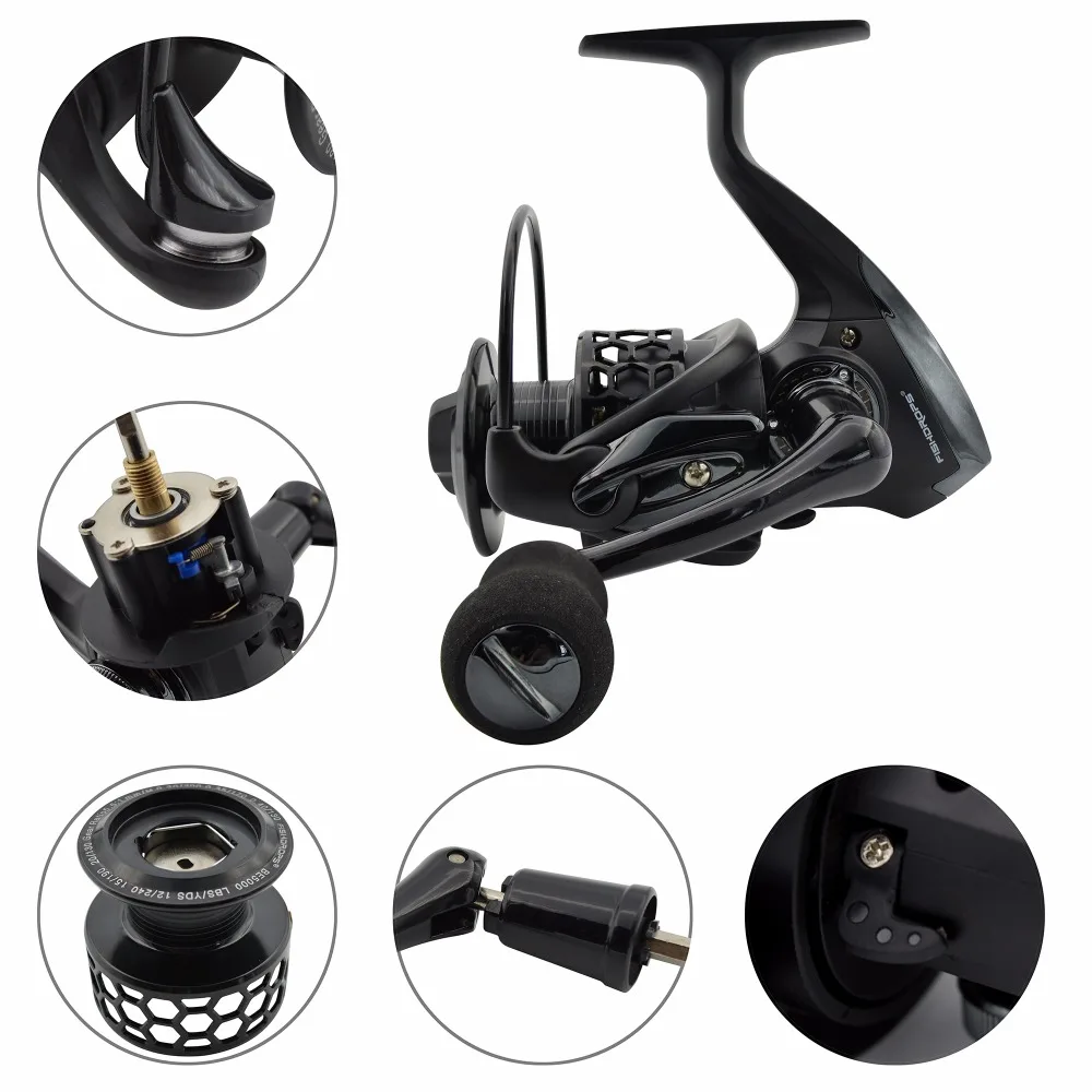 Fishdrops Fishing Reels Spinning Reel 12bb Saltwater Lightweight Pesca Size  1000-7000 Fishing Wheel Coil Hot Sale - Fishing Reels - AliExpress