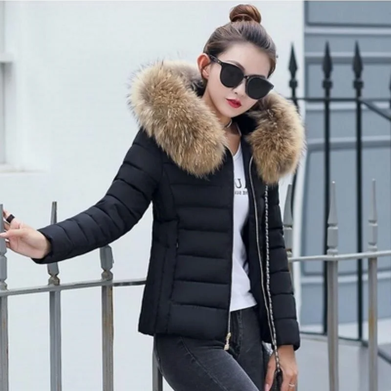 

Jackets woman winter coat 2019 fashion winter Korean version of the new coat female short paragraph slim feather padded jacket
