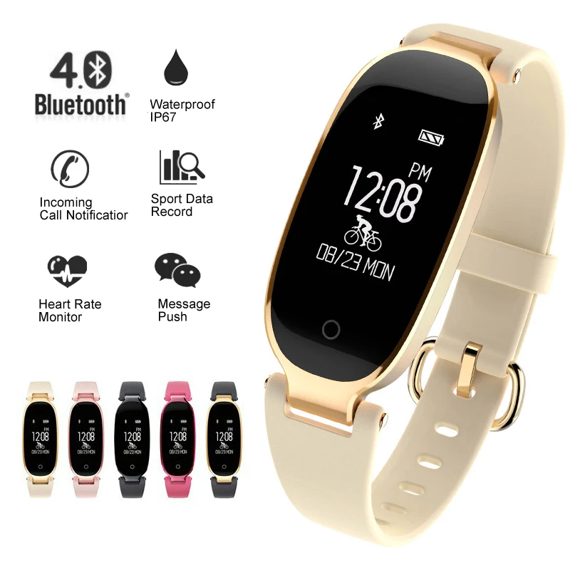 Спортивные Смарт-часы S3 женские для фитнеса Bluetooth пульсометр фитнес-трекер Android IOS