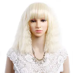 Амир Короткие Пушистый боб парик странный прямые волосы, парики с челкой синтетические волосы парики для Для женщин прически