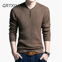 Одноцветный пуловер мужской свитер с v-образным вырезом Мужская рубашка с длинными рукавами мужские свитера шерстяные Повседневные платья брендовые кашемировые трикотажные пуловеры
