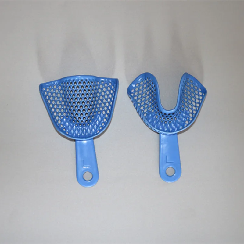 

100 Pieces / 50 Pair High Quality Metal Dental Impression Tray Denture Impression Tray For Teeth Holder Oral