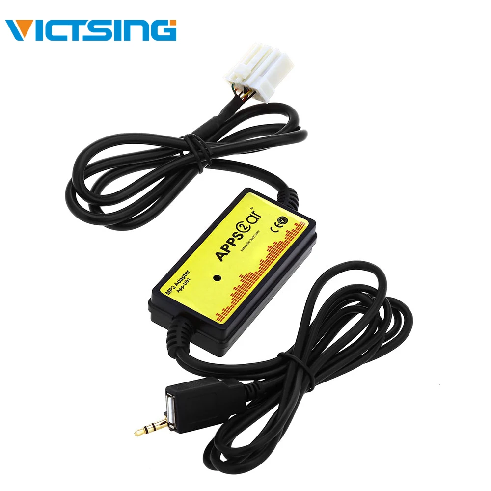VicTsing автомобильный аудио интерфейс MP3 USB/SD адаптер Подключение цифровой CD