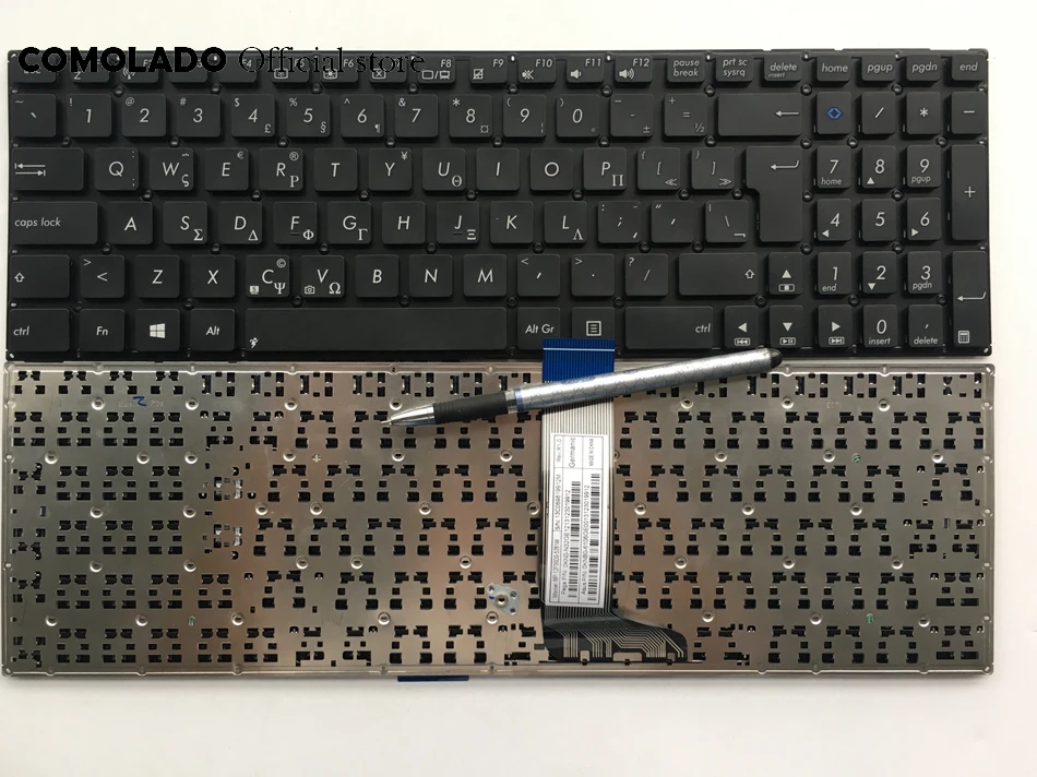 GK греческая Клавиатура для ноутбука ASUS X502 X502CA X502C F502 F502C F502CA черная без рамки